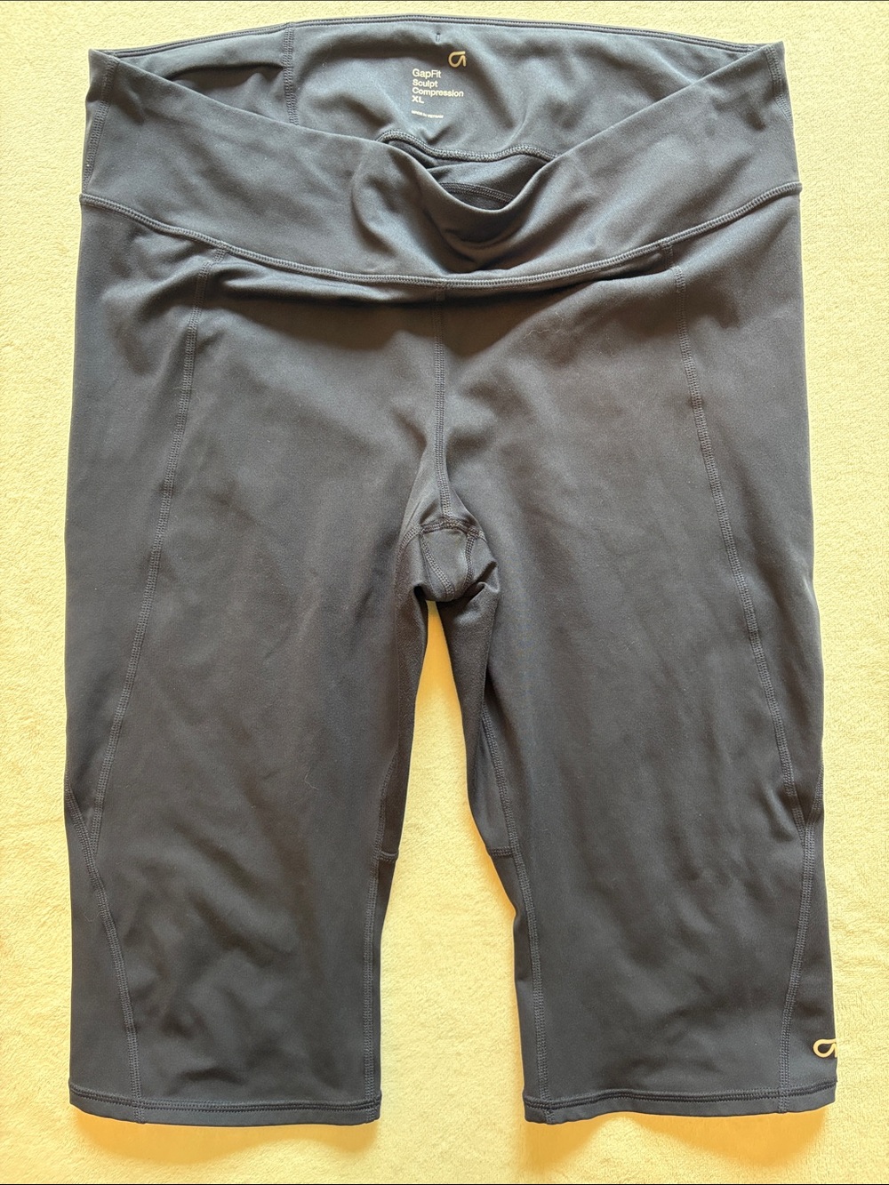 GAPFIT COMPRESSION NAVY ATHLETIC CROPPED LEGGINGS